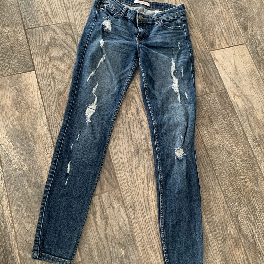 Eunina distressed skinny jeans